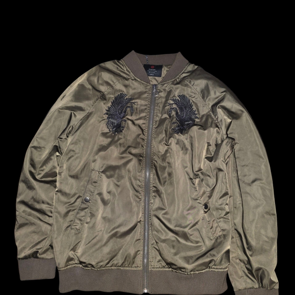 Premium Collection Olive Jacket Embroidered